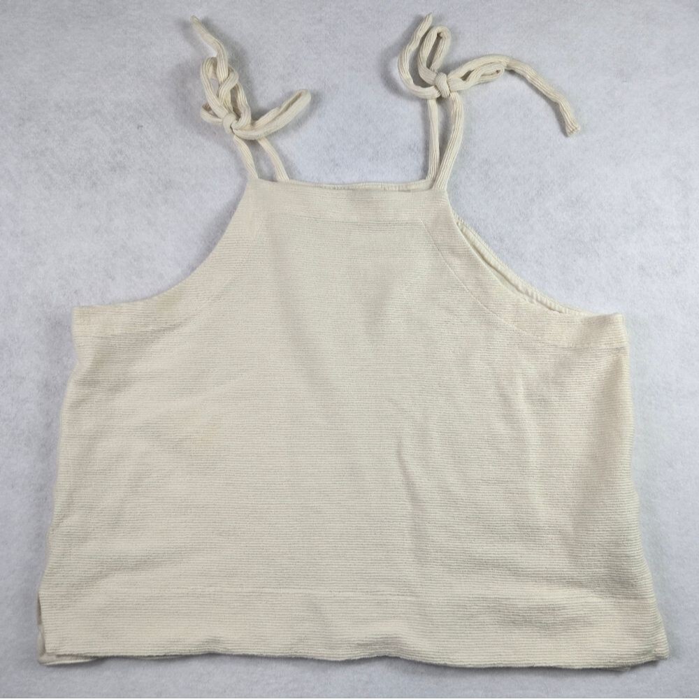 Madewell Women's Ivory Tie-Strap Top
